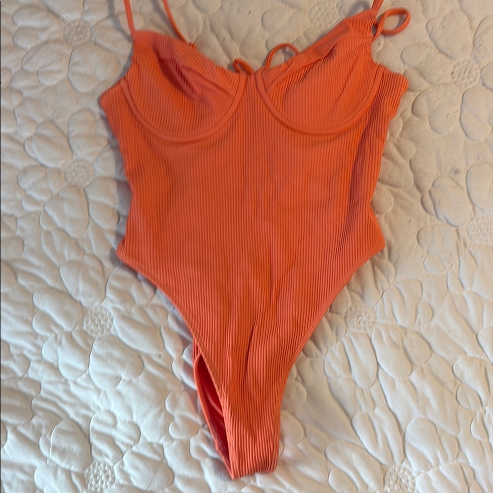 Coral one piece PacSun swimsuit